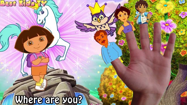 Finger Family Collection - Dora the Explorer, Peppa Pig, Bubble Guppies, SpongeBob Compila