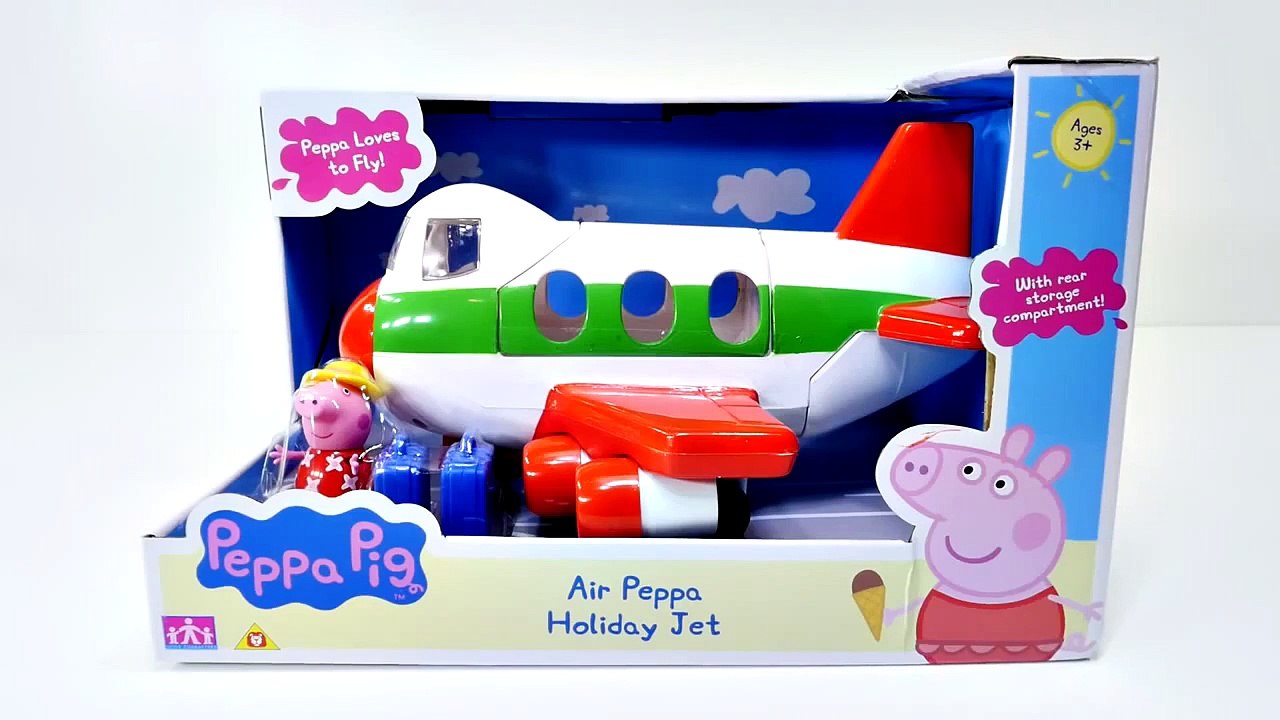 PEPPA PIG Holiday Jet Vacation Toy Episodes Peppa Pig Airplane Travel and Luggage Playset
