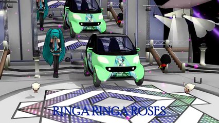Ringa Ringa Roses Car Nursery Doll & Kittens- Nursery Rhyme Dance Steps 3D