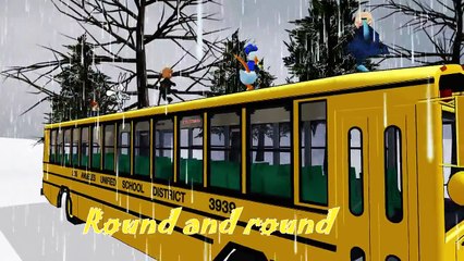 Wheels On The Bus by Bugs Bunny Donald Duck Elsa Anna and Kristoff