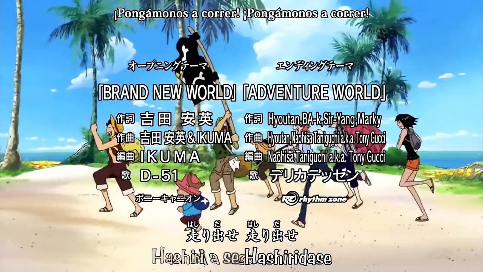 One Piece Opening 6 Brand New World Dailymotion Video