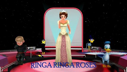 Ring A Ring A Roses by Rapunzel Donald and Kristoff from Frozen - Kids TV 3D