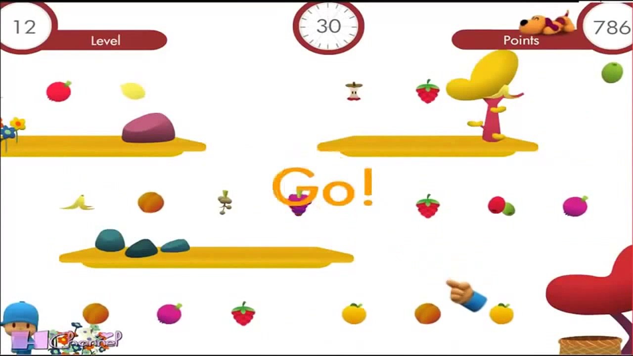 Pocoyo Full Episodes Fruit Game pocoyo english Educational Cartoon 2014 HD parti2