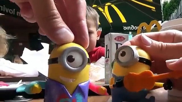 Миньоны игрушки Хеппи Мил МакДональдс Minions toys Unboxing Happy Meal McDonalds