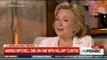 Hillary Clinton talks Trump, e-mail server and Biden on MSNBC