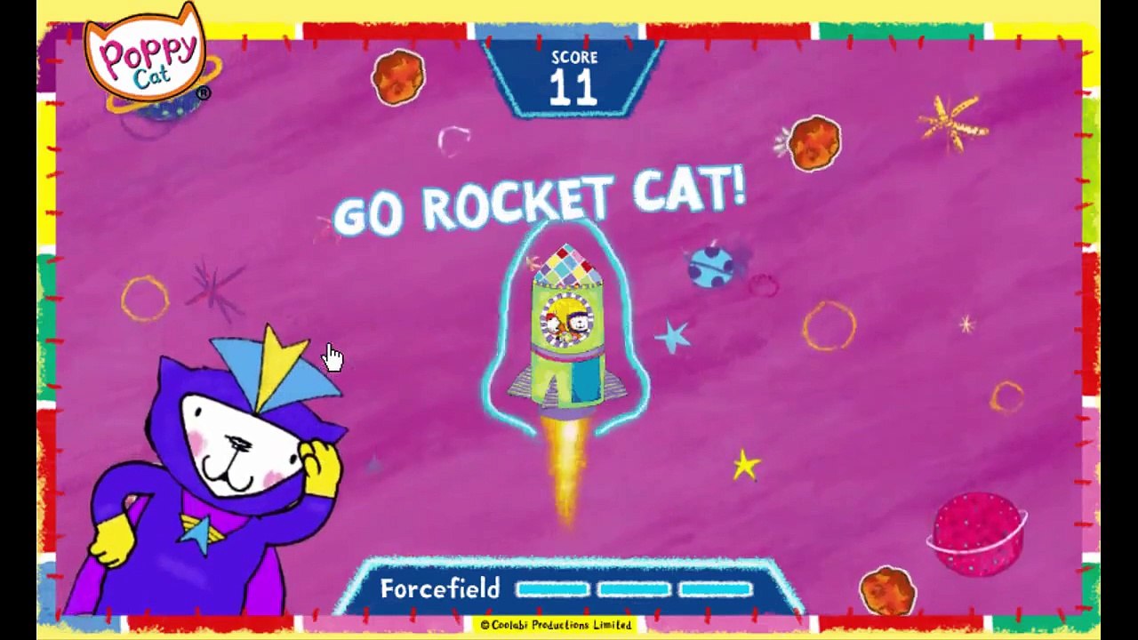 Poppy Cat Smashteroids Cartoon Animation Sprout PBS Kids Game Play Walkthrough