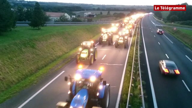 Agriculteurs. 200 tracteurs convergent vers Morlaix