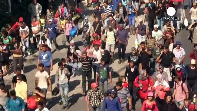 Мигранты в Венгрии: камни в полицию, пешком до Германии