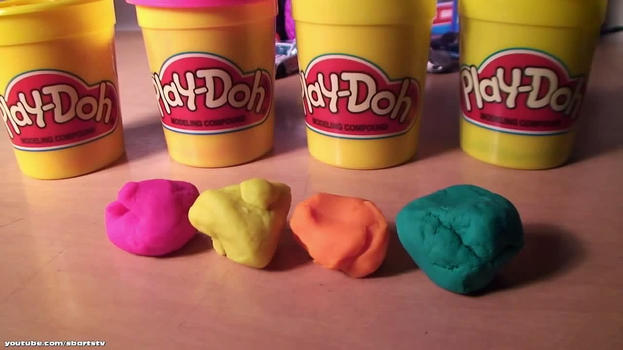 Play Doh Parrot cómo hacer Plastilina Loros y Aplastándola Play Doh Plastilina de las Aves