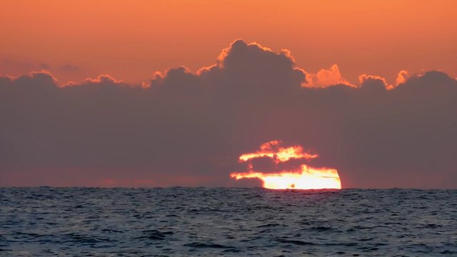 Лиепая. Морской закат в августе.