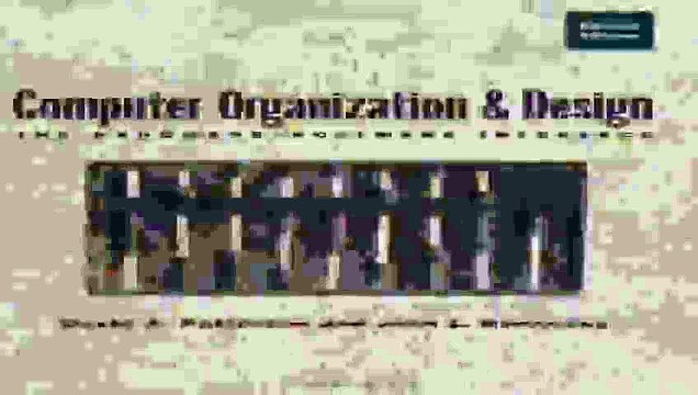 Computer Organization and Design The HardwareSoftware Interface Pdf