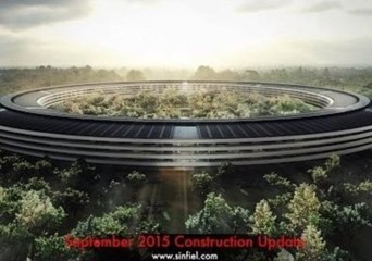 Drone Documents Apple Campus Construction