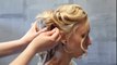 Easy romantic hairstyle for long medium hair. Updo tutorial