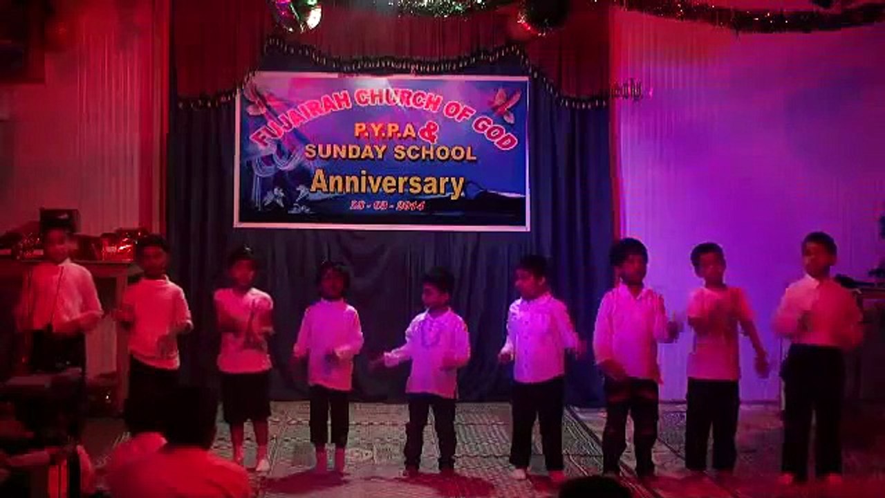 Fujairah Church of God sunday school children Action Song
