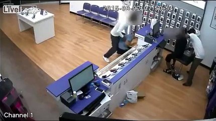 Clerk Body Slammed During Robbery, Doesn't Give Up