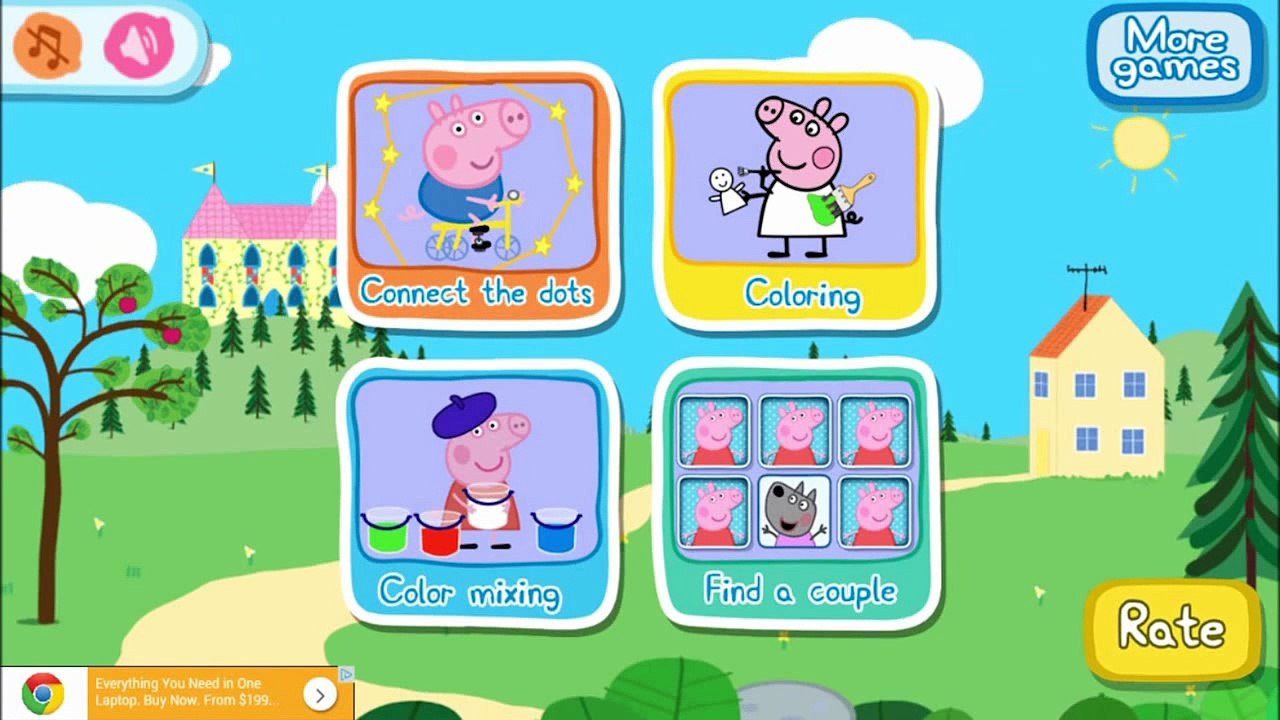 Peppa Pig Mini Games Part 1   best app demos for kids | peppa pig games