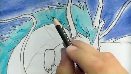 Dibujando-a-Haku-y-Chihiro|-Pastel