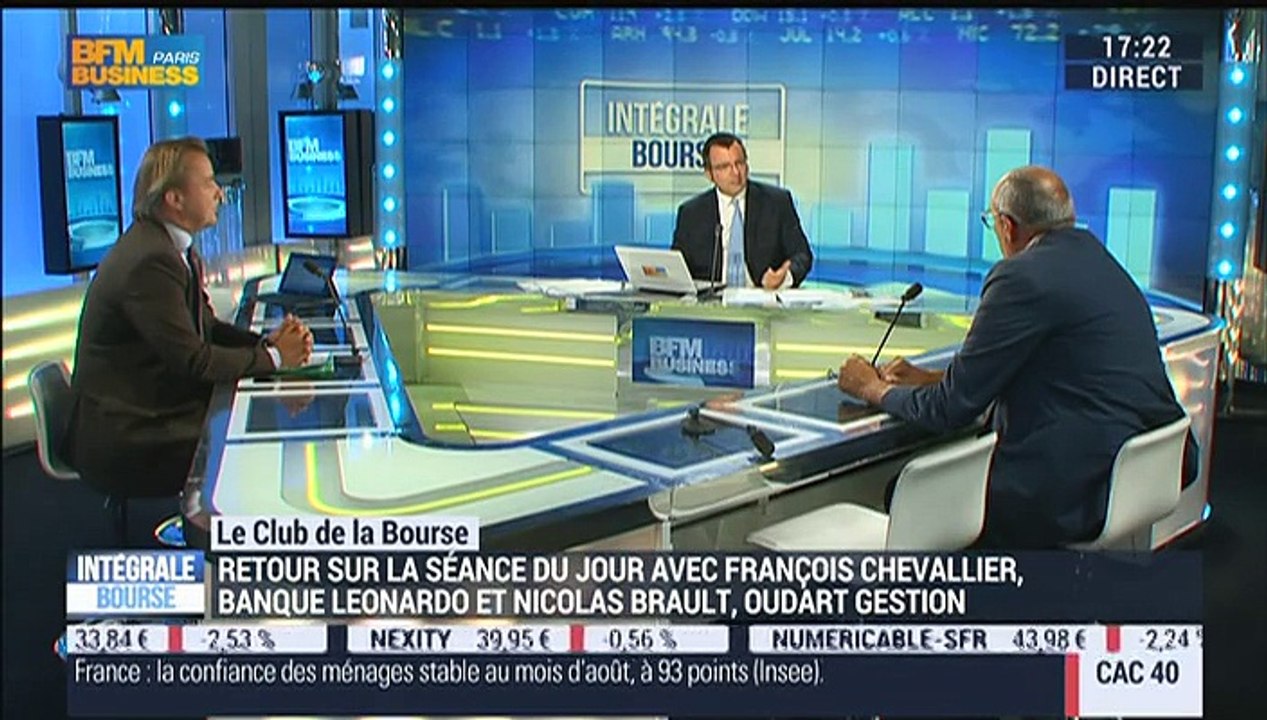 Le Club de la Bourse: François Chevallier, Nicolas Brault et Nicolas Chéron - 04/09
