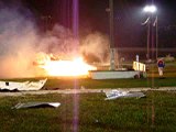 Jet dragster blast melts down two cars (Eve of Destruction)