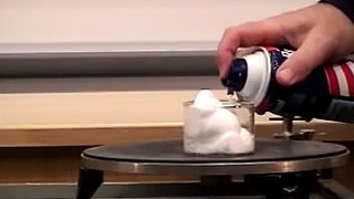 Shaving Cream Under Vacuum