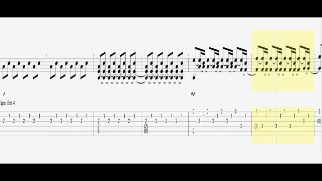 Ludovico Einaudi - Fly Intouchables / Guitar Acoustic Tab HD