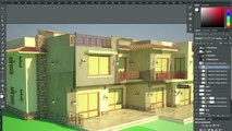 Compositing a 3D Architectural Rendering using Photoshop & 3ds Max