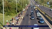 Des migrants quittent la Hongrie