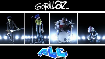 Gorillaz Live Feat. Phi Life Cypher   Clint Eastwood   Band Visuals   Brit Awards 2002