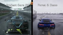 Forza 6 Motorsport Demo vs Project Cars PC V3.0 en condiciones de lluvia intensa 1080p60