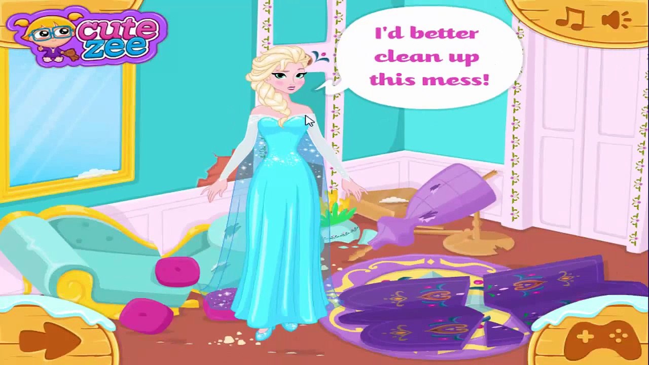 Elsa's Frozen House Makeover Game - free kids game