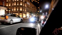 Mercedes CLK Black Series ends argument with cyclist with a BURNOUT!