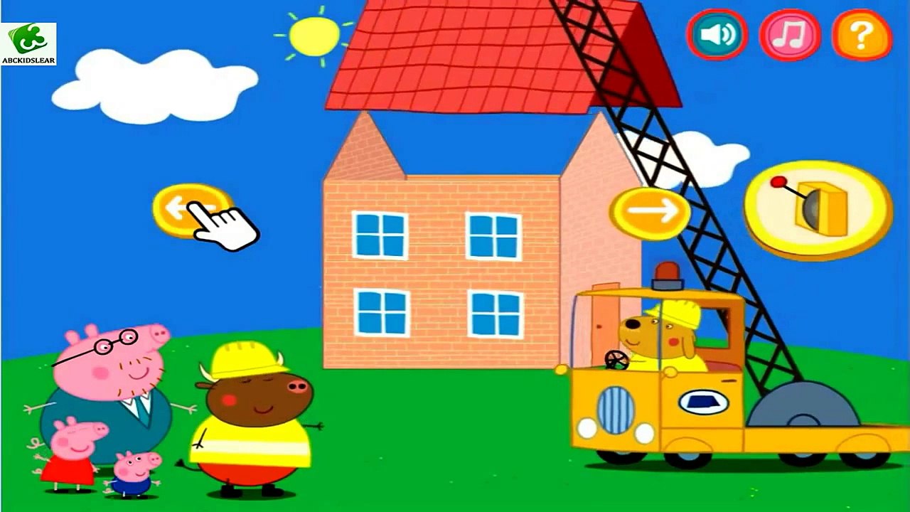 Peppa pig english Pepa pig The new house Educational games for kids