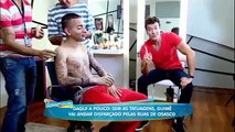 Hora do Faro -21/09/14- Sem tatuagens, Mc Guimê se disfarça e sai pelas ruas de São Paulo