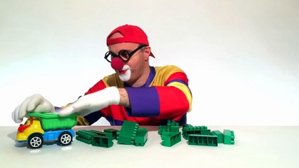 Çocuklar için eğlenceli film - Palyaço Dima - Lego taşları - Dinozor