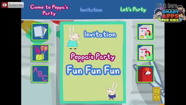 Peppa Pig's Party Time Part 1 by P2 Games - Ellie version - app demos for kids