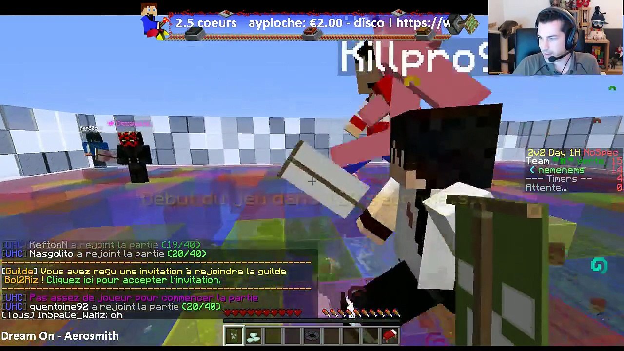 UHC 1h avec nems - Teamplay