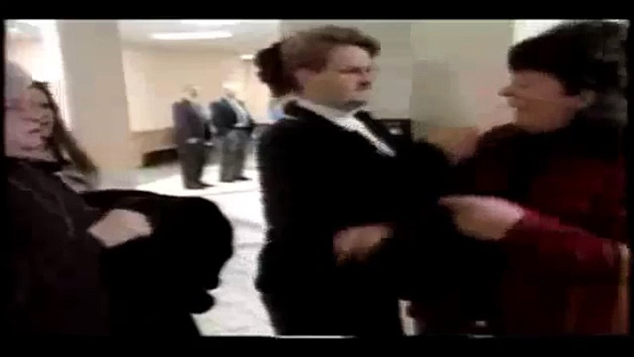Woman gets punched in the face (with slow-mo)