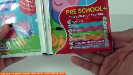 Peppa Pig First Sticker Collection Album Review & Pack Opening, Panini