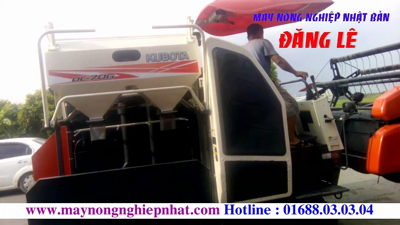 T9 Xuat ban may gat kubota dc 70G thai lan di Me Linh Ha Noi