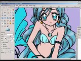 Mermaid Melody Speed paint (MS Paint & GIMP)