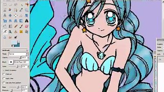 Mermaid Melody Speed paint (MS Paint & GIMP)