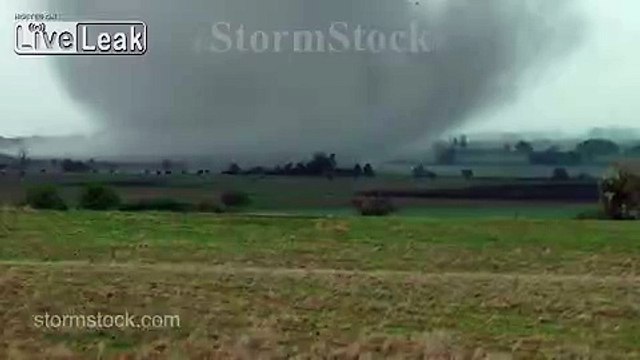Tornado Videos - Kansas tornado sucks up cows and blows farm apart.