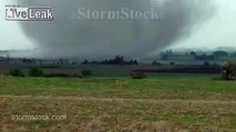 Tornado Videos - Kansas tornado sucks up cows and blows farm apart.