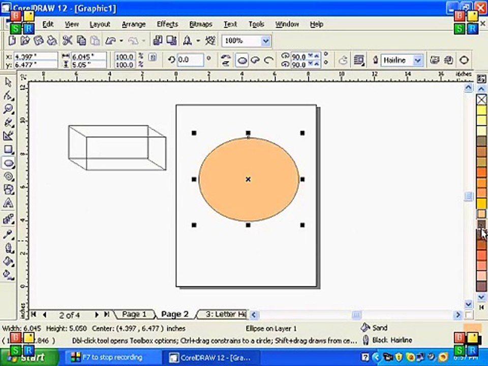 how-to-use-circle-tool-in-corel-draw-12-tutorial-urdu-hindi-part-5-video-dailymotion