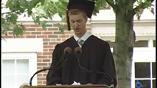 2010 Commencement Speech at Kalamazoo College, Ben Schroeder