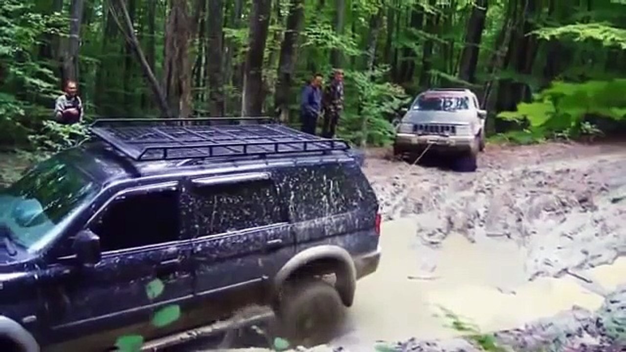 3 jeep on the road
