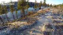 Ice Skating On A Crystal Clear Lake In Sweden