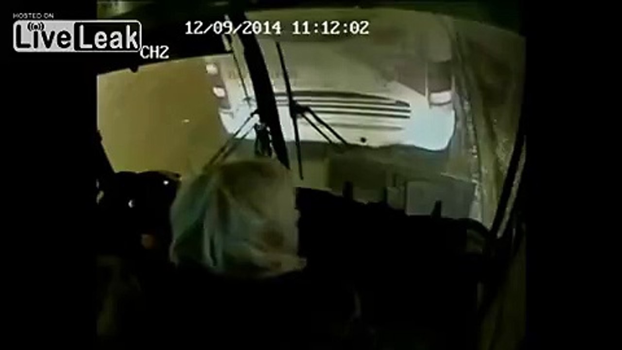 CCTV: Bus driver records an accident with a 10 year old boy