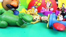 Toy Story Sheriff Woody meets Peppa Pig Mickey Mouse Ninja Turtles with Rex Mr Potato Head and Zurg