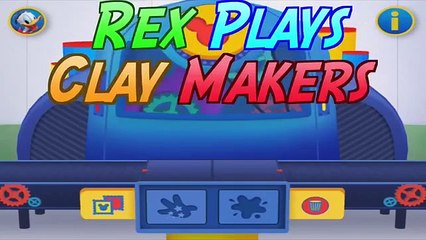 Toy Story Rex Dinosaur and Mr Potato Head Play Disney Mickey Mouse Clay Maker App Game
